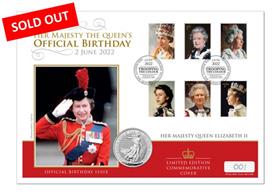 The Queen's Official Birthday Silver Coin Cover
