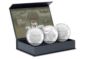 Falklands 40th Silver 1oz Set