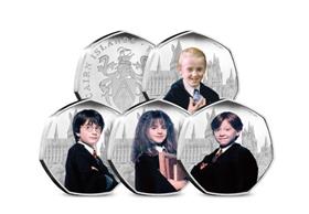 The Harry Potter Students Silver 50p Set