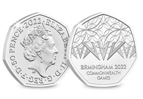 UK 2022 Commonwealth Games 50p BU Pack