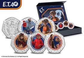 The E.T. 40th Anniversary BU Colour Coin Set
