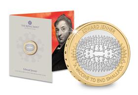 UK 2023 Edward Jenner BU £2 Coin