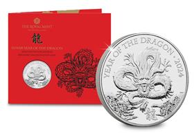 UK 2024 Lunar Year of the Dragon £5 BU Pack