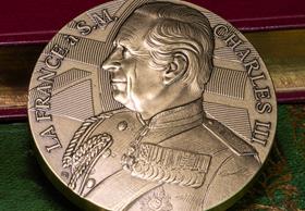 France 2023 King Charles III Replica Bronze Medal