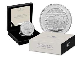UK 2023 Six Decades of 007 1970s 1oz Silver Coin