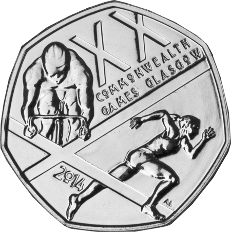 2014-Commonwealth-Games-50p-Single