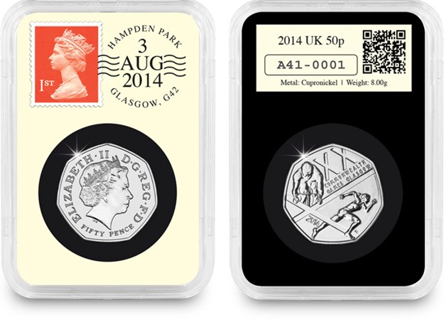DateStamp(TM) UK Commonwealth Games 50p