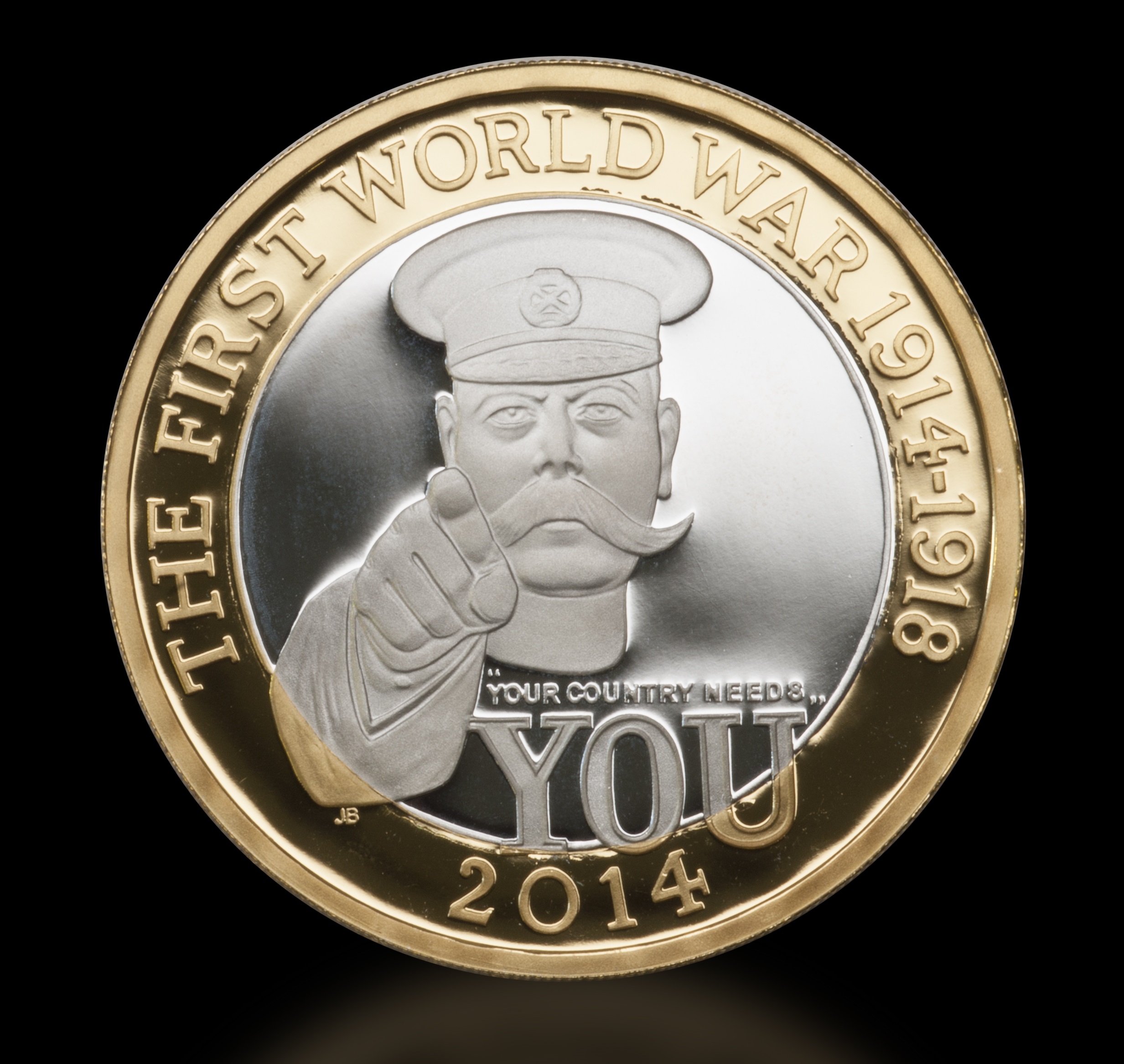 The new First World War £2 features Lord Kitchener's famous pose