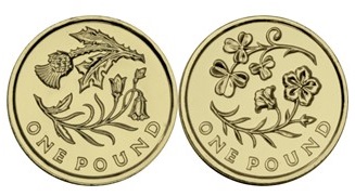 2014 floral one pound coins
