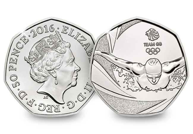 Team GB 2016 United Kingdom 50p BU Coin UKU01856.