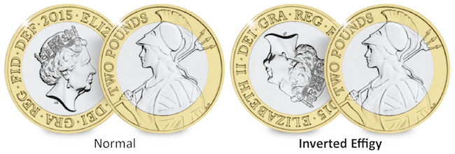 britannia 2 pound coin error2 0031 - Just Discovered: Rare â??Inverted Effigyâ? Â£2 Coin