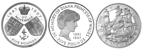 £5 coins