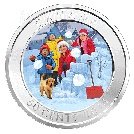 3D snowball fight 50 cents - The top 2018 Christmas coins from around the world!