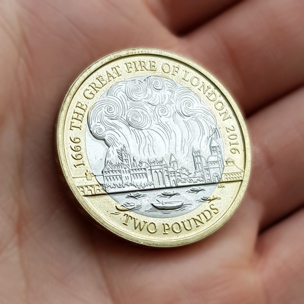 Do you know how rare the Great Fire of London £2 really is? Change Checker