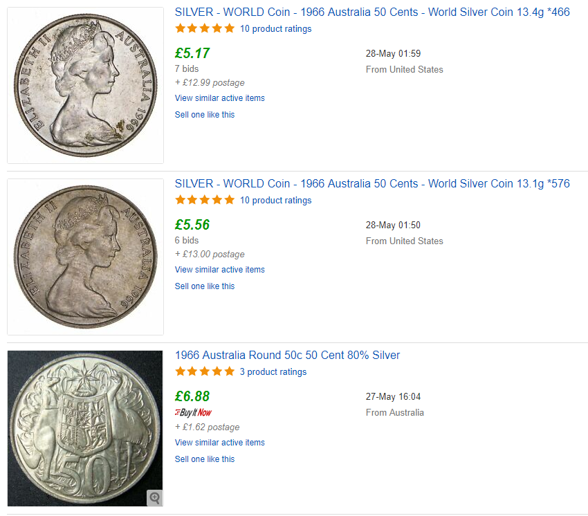 Australian 50 Cent Archives Change Checker