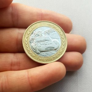 1998 Isle of Man Car Circulation £2 coin