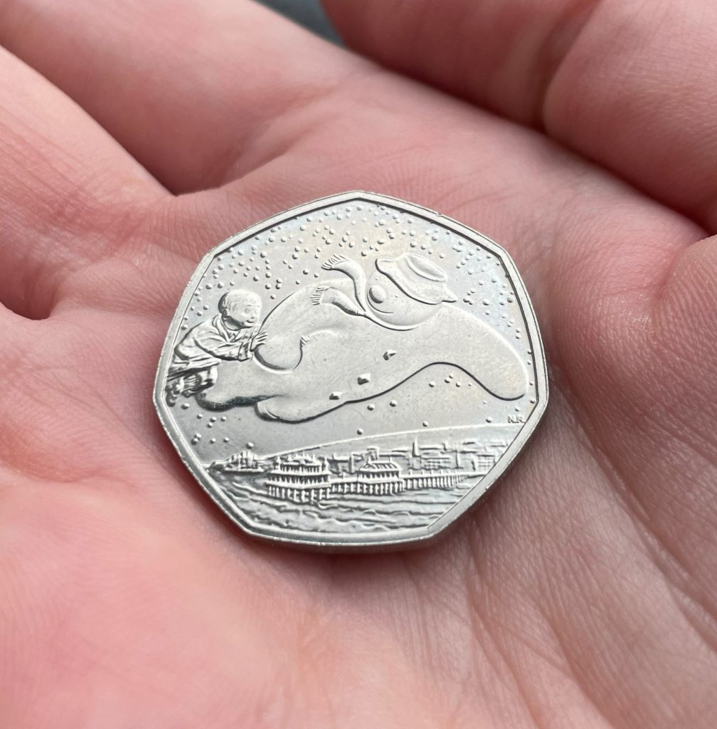 2018 The Snowman 50p coin