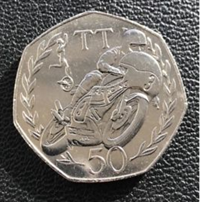 1981 Joey Dunlop Isle of Man TT 50p