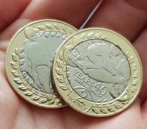 2018 Mike Hailwood Isle of Man TT £2 Coins