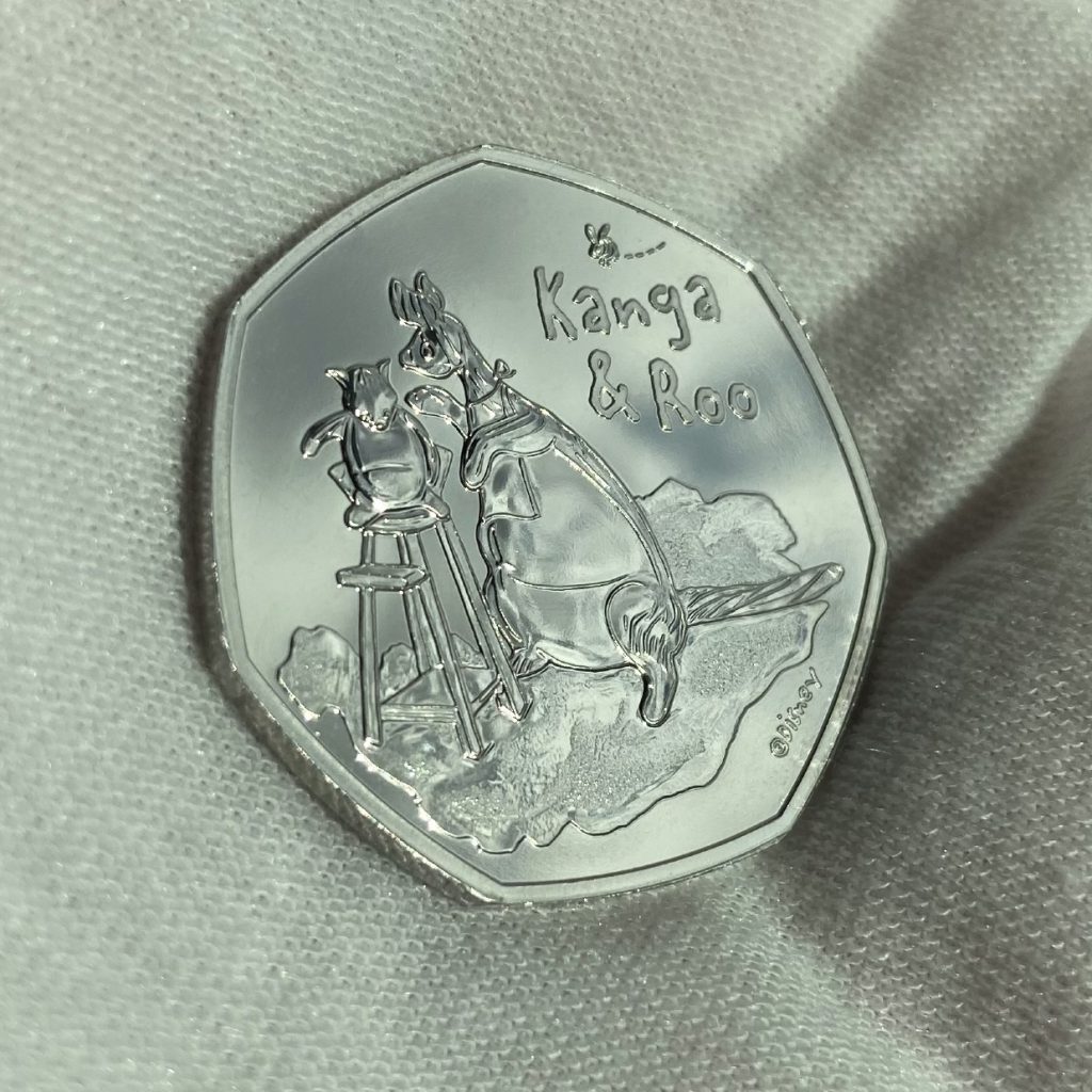 2022 UK Kanga and Roo 50p coin reverse