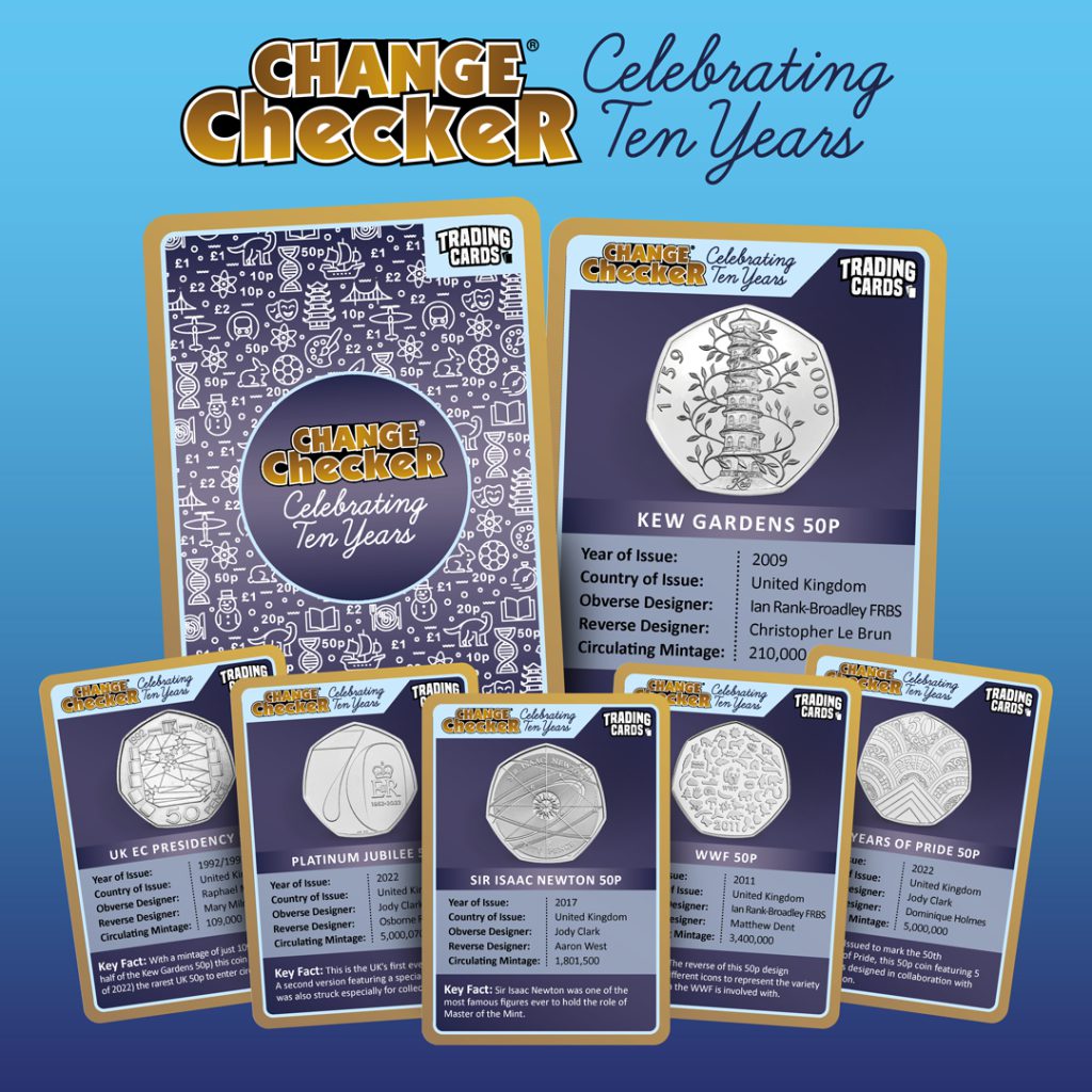 Change Checker 10 Year Anniversary Trading Cards