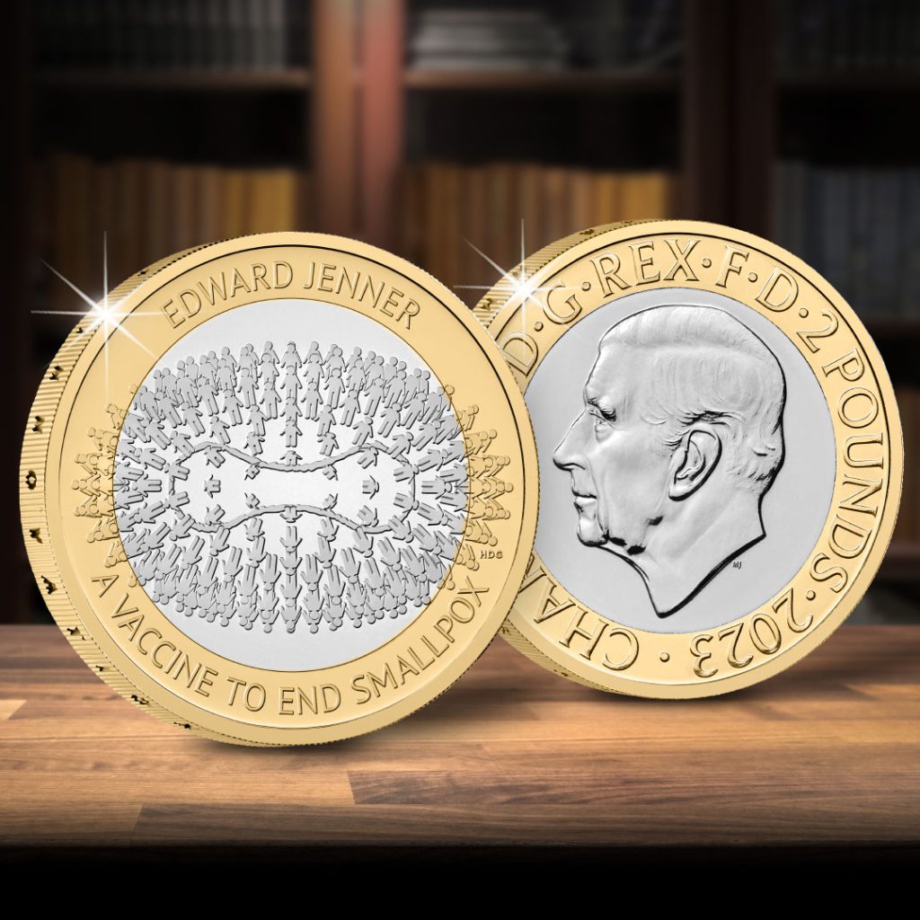 The 2023 Edward Jenner £2 is the first individually issued King Charles III £2.