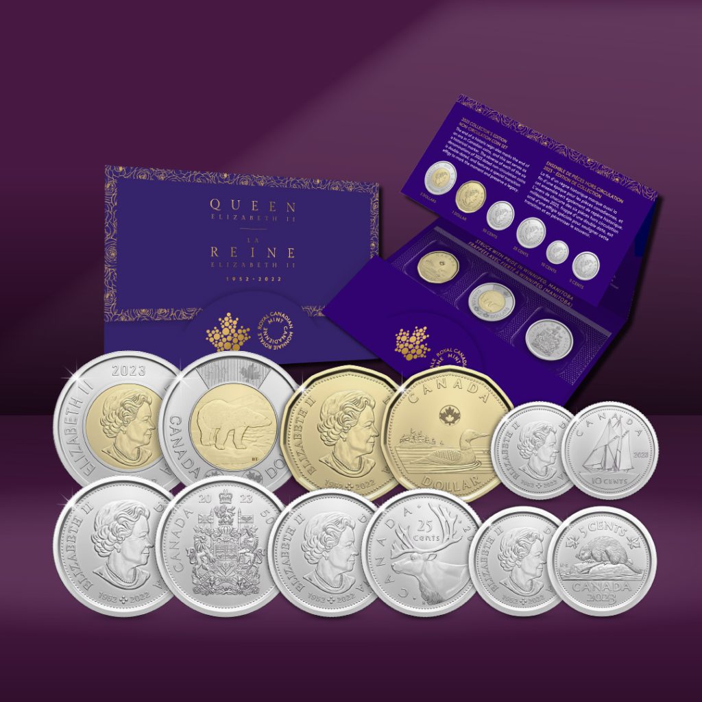 Limited Edition Queen Elizabeth Coins issued by Royal canadian mint.