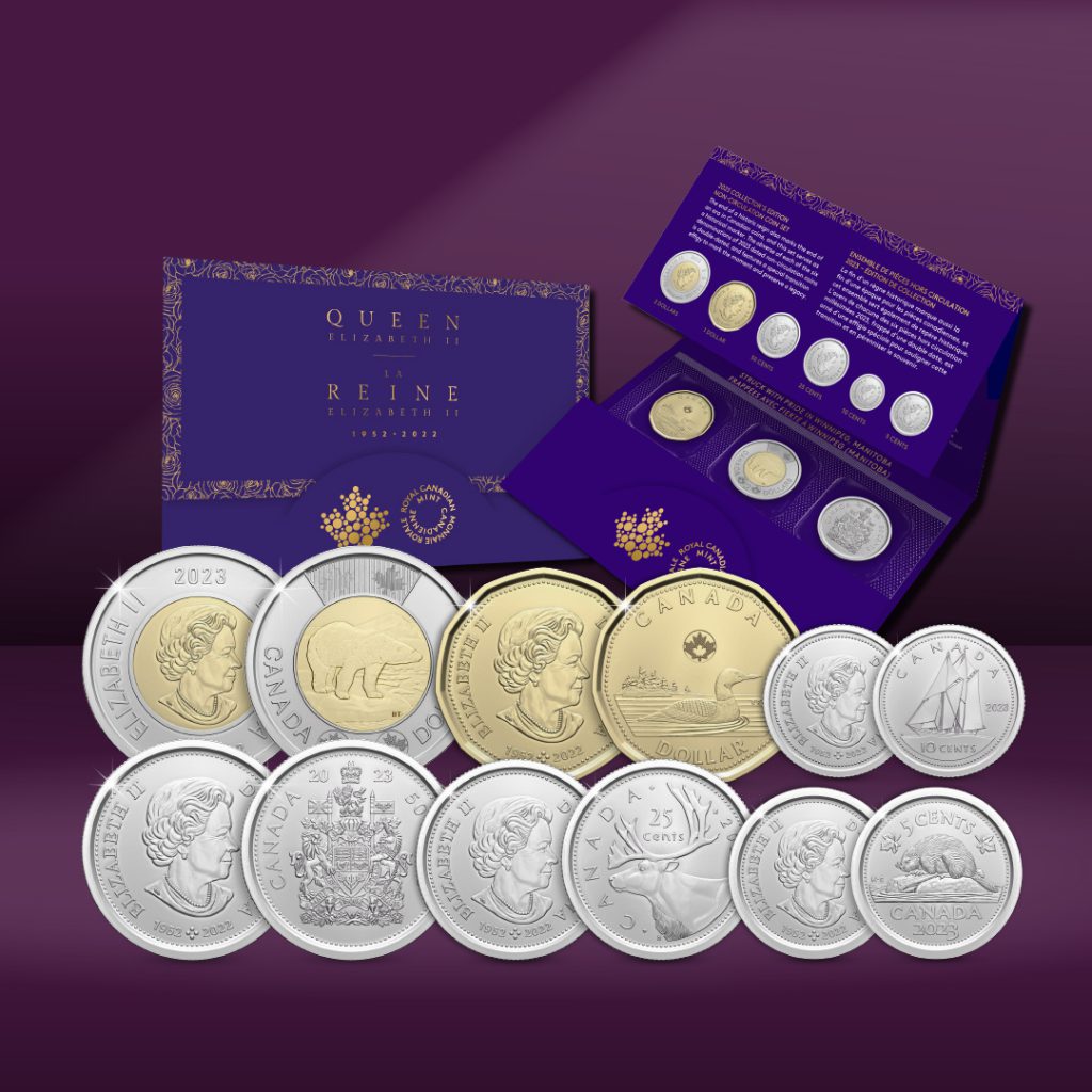 Limited Edition Queen Elizabeth Coins issued by Royal Canadian Mint.