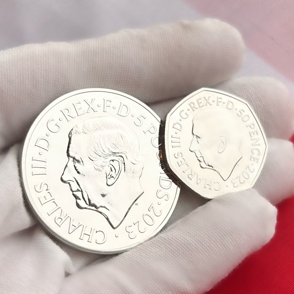 Official UK Coronation Coins - 50p and £5 designs confirmed.