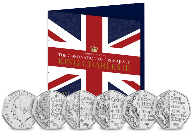 Brilliant Uncirculated British Isles National Anthem 50p Set