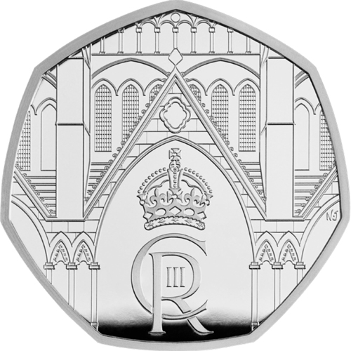 UK Coronation 50p Reverse Design.