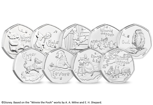 Complete Winnie the Pooh 50p Series