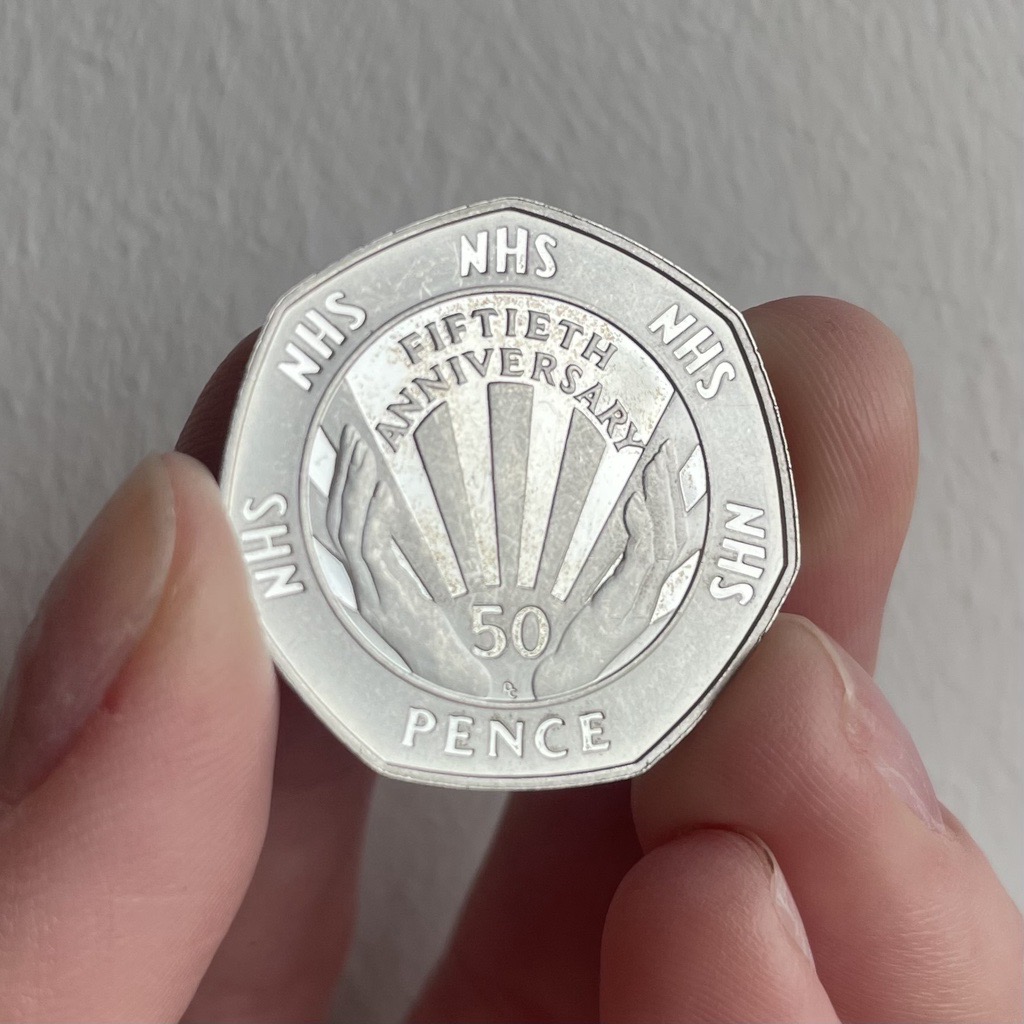 1998 50th Anniversary of the NHS 50p