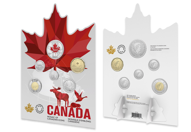 2023 Mosaic of Canadian Icons Set in packaging
