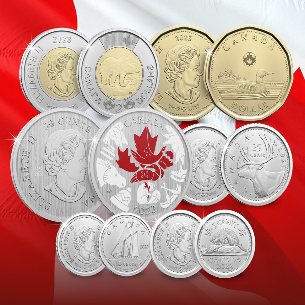 2023 Mosaic of Canadian Icons obverses and reverses