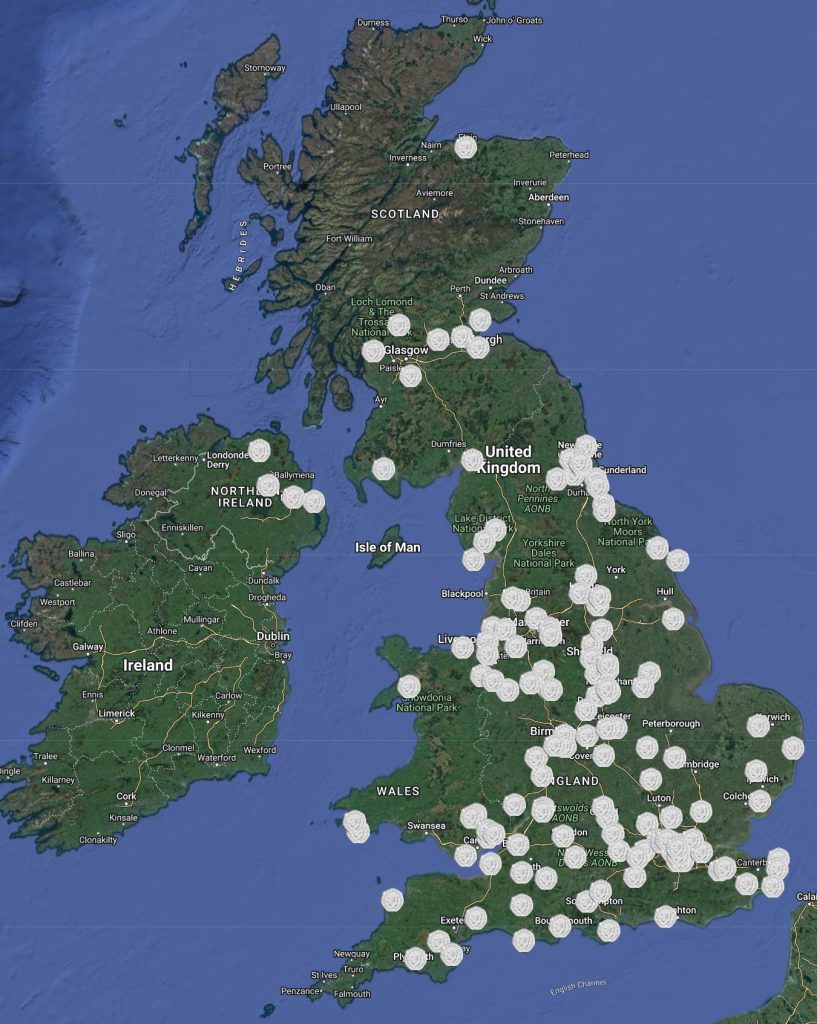Queen Elizabeth Memorial 50p Collector Map